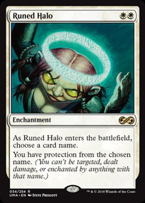 Magic The Gathering 2021 Core Set Single Card Rare Runed Halo 32 Toywiz - angelic halo roblox