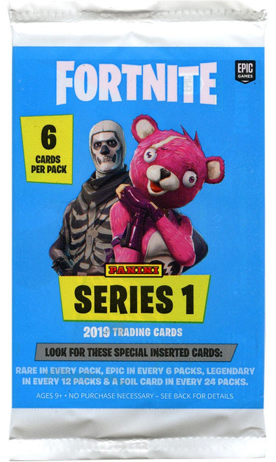 Fortnite Fortnite Series 1 Trading Card Pack Panini Toywiz - fortnite series 1 trading card pack pre order ships may