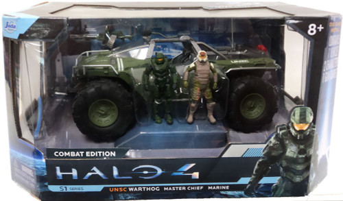 Halo 4 S-1 Series UNSC Warthog with Master Chief Marine 7 Diecast Set ...