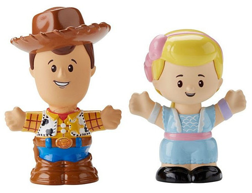 Fisher Price Toy Story 4 Little People Woody & Bo Peep Figure 2-Pack