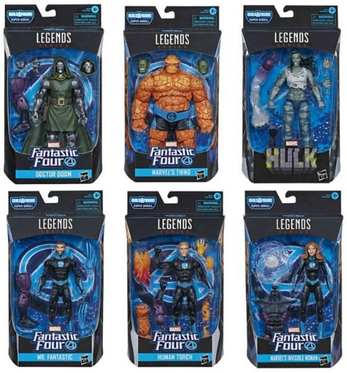 Fantastic Four Marvel Legends Super Skrull Series Set of 6 Action Figures