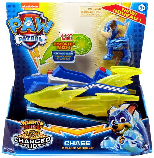 Paw Patrol Mighty Pups Charged Up Marshall Deluxe Vehicle ...