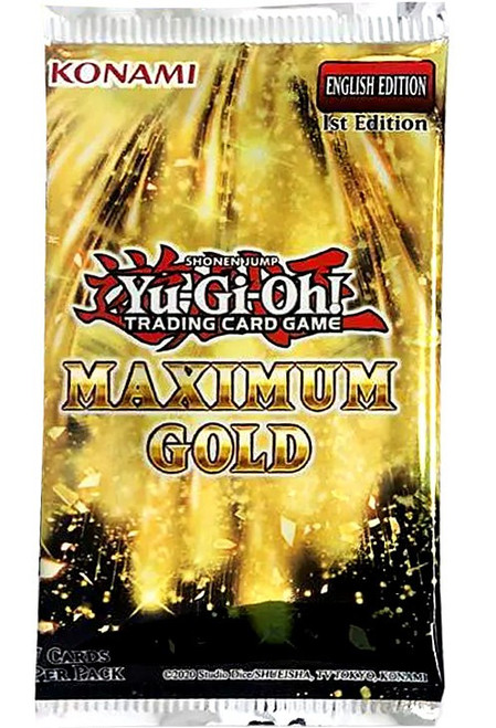 Factory Sealed Trading Card Box Yu-Gi-Oh! Maximum Gold Box Trading Card  Game - Factory Sealed 28 Card Deck - 1st Edition Yugi TCG Deck