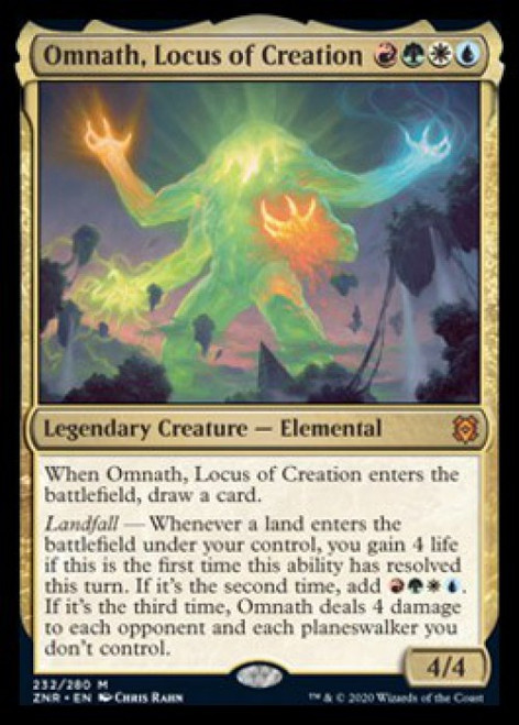 Magic The Gathering Zendikar Rising Single Card Mythic Rare Omnath Locus Of Creation 312 Showcase Toywiz - roblox locus real name