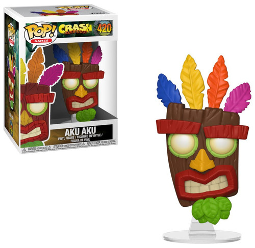 Funko Crash Bandicoot POP! Games Aku Aku Vinyl Figure #420 [Damaged Package]