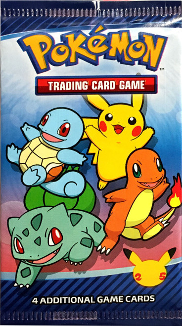 Pokemon Trading Card Game McDonald's Happy Meal 25th Anniversary Promo Booster Pack [4 Cards]