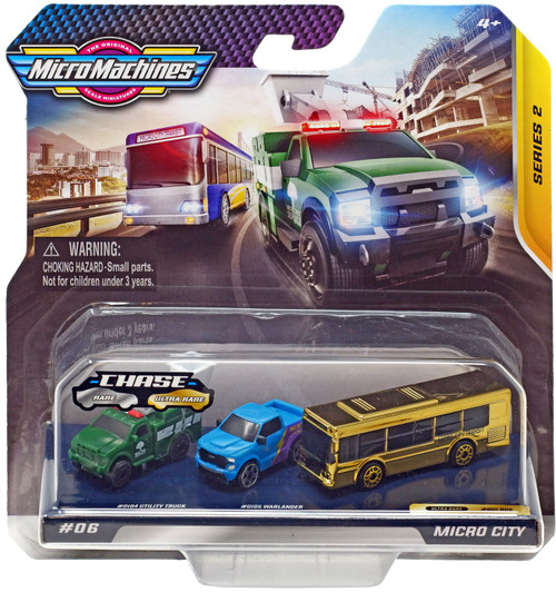 Micro Machines Series 2 Micro City Vehicle 3 Pack 06 Utility Truck Warlander Bus Wicked Cool Toys Toywiz - roblox broken bones iv how to use utilities