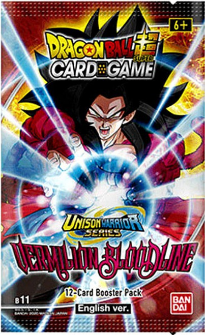 Dragon Ball Super Trading Card Game Unison Warrior Series 2 Vermilion Bloodline Booster Pack DBS-B11 [12 Cards, Unlimited Edition]