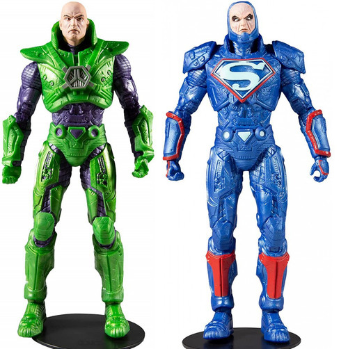 McFarlane Toys DC Multiverse Lex Luthor Power Suits Set of Both Action Figures [GREEN & BLUE with Throne] (Pre-Order ships January)