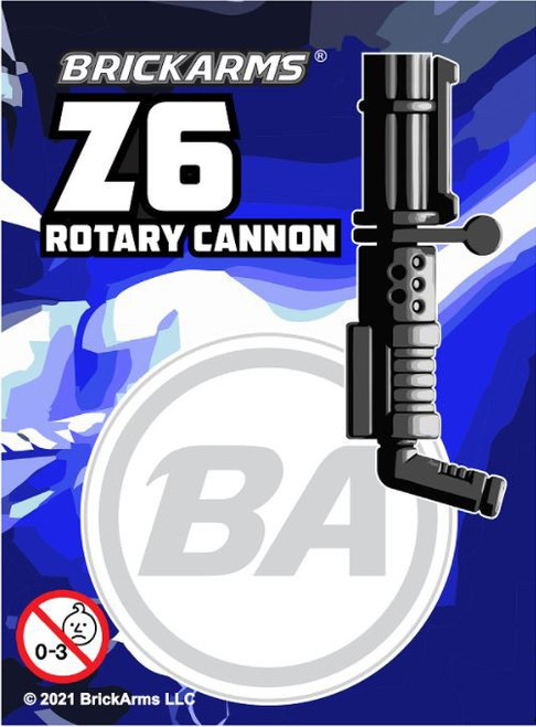 BrickArms Z-6 Rotary Blaster Cannon Minifigure Accessory