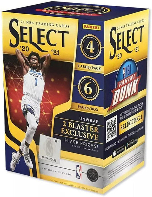 NBA Panini 2020-21 Select Basketball Trading Card BLASTER Box [6 Packs]