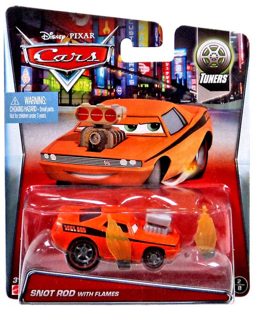 Disney / Pixar Cars Snot Rod Diecast Car #2/8 [with Flames]