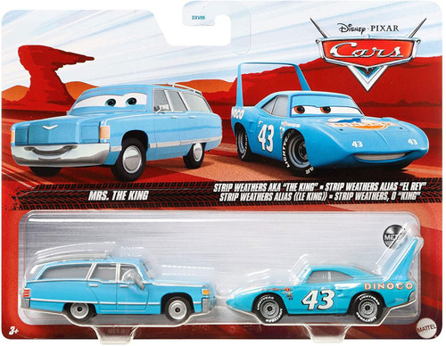 Disney / Pixar Cars Cars 3 Metal Mrs. The King & Strip Weathers AKA "The King" Diecast Car 2-Pack