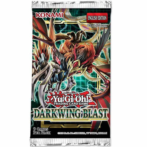 YuGiOh Trading Card Game Darkwing Blast Booster Pack [9 Cards] (Pre-Order ships October)