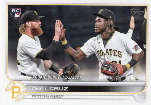 2022 TOPPS LIVING SET ONEIL CRUZ ROOKIE CARD RC # 535 PITTSBURGH