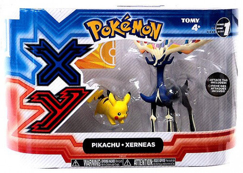 Pokemon XY Basic Pikachu & Xerneas Figure 2-Pack