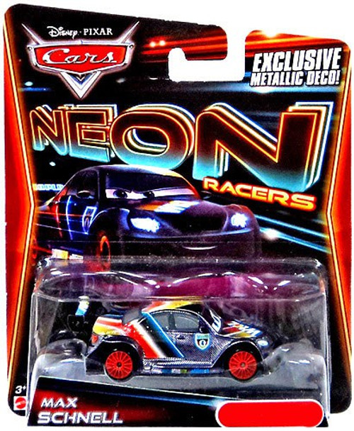 Disney Pixar Cars Neon Racers Lightning Mcqueen Exclusive 155 Diecast Car Metallic Deco Mattel 