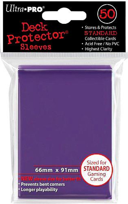Ultra Pro Card Supplies Deck Protector Purple Standard Card Sleeves [50 Count]