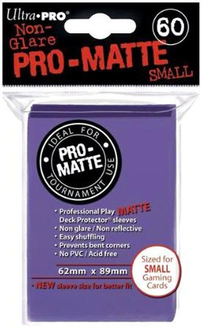 Ultra Pro Card Supplies Non-Glare Pro-Matte Purple Small Card Sleeves [60 Count]