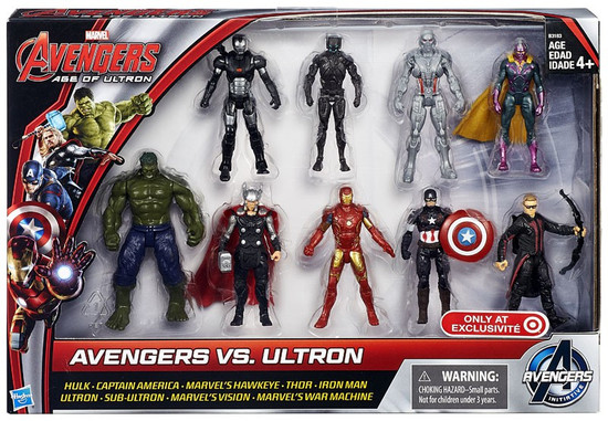 Marvel Avengers Age of Ultron Avengers vs. Ultron Action Figure 9-Pack