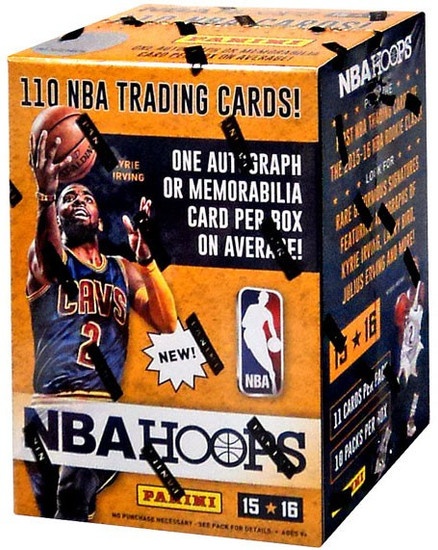 NBA Panini 2015-16 Hoops Basketball Trading Card BLASTER Box [10 Packs, 1 Autograph OR Memorabilia Card!]
