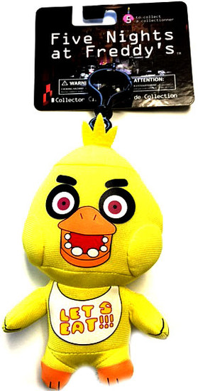 Five Nights At Freddys Chica 4 Plush Clip On Ucc Distributing Inc Toywiz - chica plushies roblox