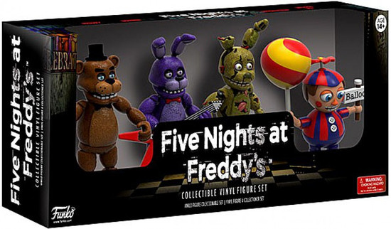 Funko Five Nights At Freddys Freddy Bonnie Balloon Boy Spring Trap 2 Mini Figure 4 Pack Toywiz - balloon boys face roblox