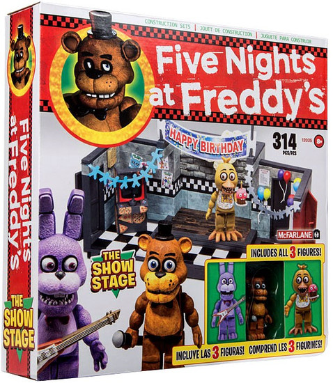 Mcfarlane Toys Five Nights At Freddys Show Stage Construction Set Freddy Bonnie Chica Toywiz - nights at spring freddys diner roblox