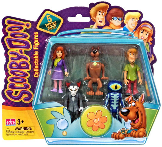 Scooby Doo Daphne, Scooby, Shaggy, Dracula Skeleton 2.5 Action Figure 5 ...