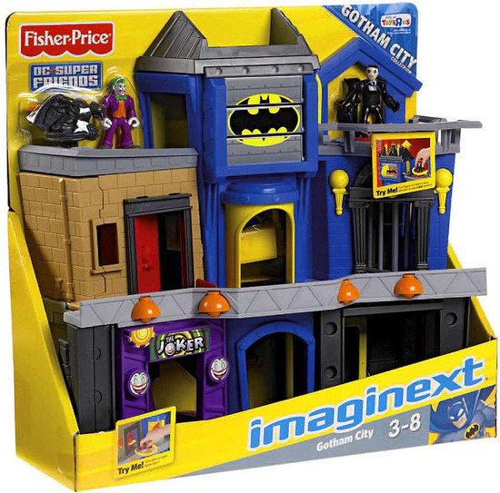 imaginext batman and superman house