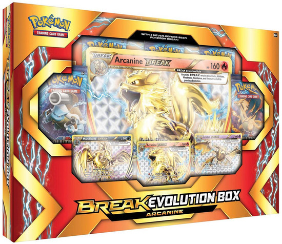 pokemon break evolution arcanine booster card box