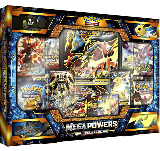 Pokemon Trading Card Game XY Lucario-EX & Manectric-EX Mega Powers Collection [8 Booster Packs, 4 Promo Cards & Oversize Card]
