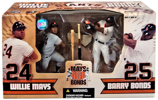 Mcfarlane Toys Mlb San Francisco Giants Sports Picks Willie Mays Barry Bonds Action Figure 2 Pack Giants Of The Home Run Toywiz - baseball home run roblox