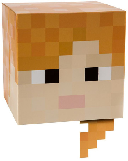 Minecraft Alex Cardboard Head