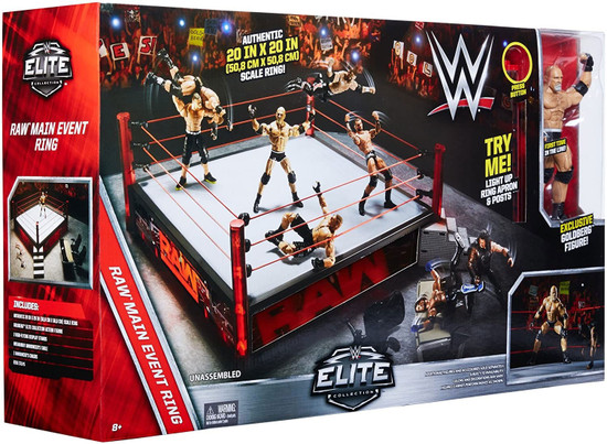 wwe wrestling ring and figures