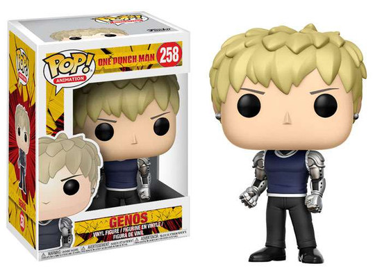 Funko One Punch Man Pop Animation Genos Vinyl Figure 258 Toywiz - how to add damage to a punch animation in roblox