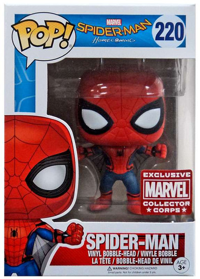 Funko Marvel Pop Marvel Spider Man Exclusive Vinyl Bobble Head 220 Homecoming Toywiz - spider man blox verse soon roblox