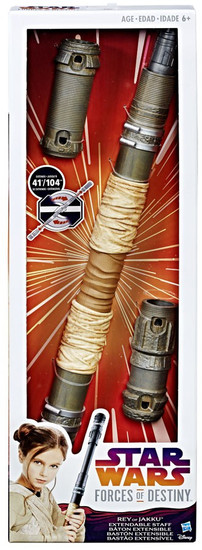 Star Wars Forces Of Destiny Adventure Rey Of Jakku Extendable Staff Roleplay Toy Hasbro Toys Toywiz - reys staff roblox