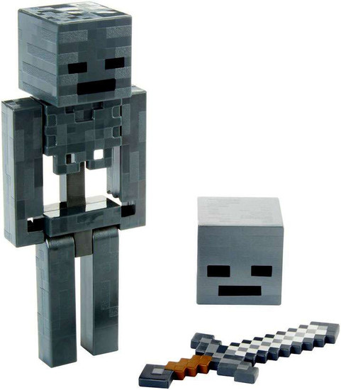 Minecraft Attacking Wither Skeleton 5 Action Figure Mattel Toys Toywiz