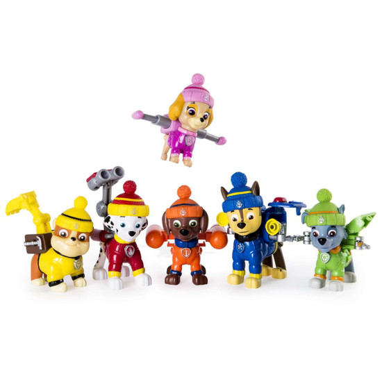 Hvornår hoppe antage Paw Patrol The Great Snow Rescue Arctic Pups Chase, Zuma, Rubble, Skye,  Rocky Marshall Exclusive Figure 6-Pack Spin Master - ToyWiz