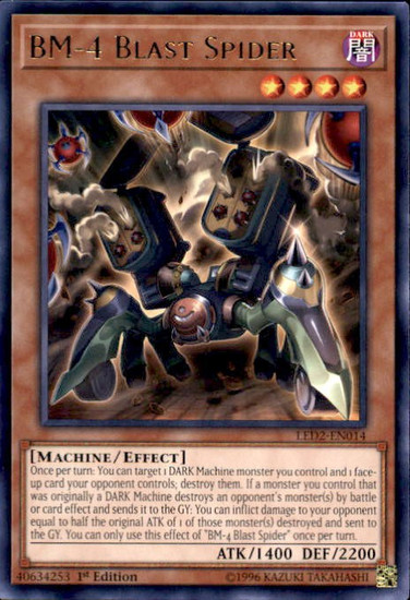 Yugioh Legendary Duelists Ancient Millennium Single Card Rare Bm 4 Blast Spider Led2 En014 Toywiz - roblox assassin best knives ancient steel