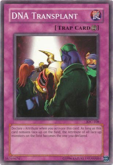 YuGiOh Invasion of Chaos Single Card Common DNA Transplant IOC-108 - ToyWiz