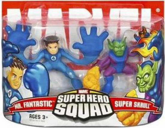 Marvel Super Hero Squad Series 3 Mr. Fantastic & Super Skrull 3-Inch Mini Figure 2-Pack