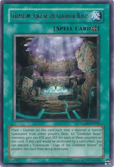 Yugioh Gx Gladiators Assault Single Card Rare Colosseum Cage Of The Gladiator Beasts Glas En054 Toywiz Includes informational booklet about the colosseum. toywiz com