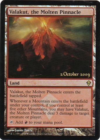 Magic The Gathering Prerelease Release Single Card Promo Valakut, the ...