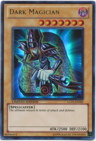 YuGiOh Legendary Collection 1 Single Card Ultra Rare Dark Magician LC01 ...