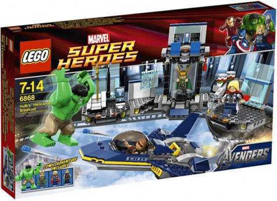 Lego Marvel Super Heroes Avengers Hulks Helicarrier Breakout Set 6868 Toywiz Its the perfect addition to any lego/comic lovers collection. lego marvel super heroes avengers hulk s helicarrier breakout set 6868