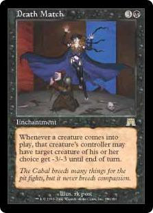 Magic The Gathering Onslaught Single Card Rare Death Match 136 Toywiz - deathmatch full match roblox counter blox 22