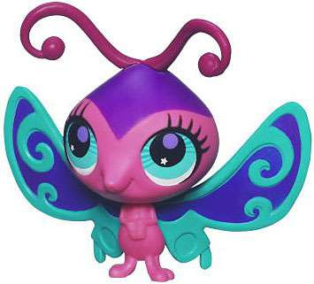 Lot De 2 Figurines Littlest Pet Shop – Poisson Et Insecte – Vintage Hasbro