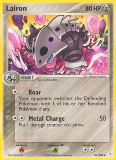 Pokemon Ex Crystal Guardians Single Card Uncommon Lairon 36 Toywiz - roblox pokemon fighters ex quests